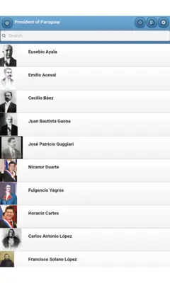 Presidents of Paraguay android App screenshot 3