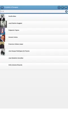 Presidents of Paraguay android App screenshot 4