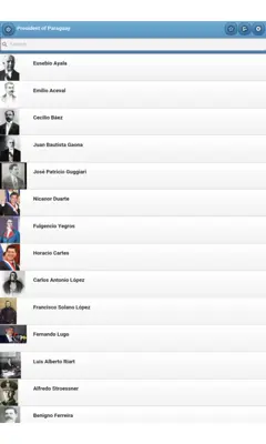 Presidents of Paraguay android App screenshot 7