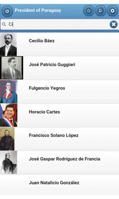 Presidents of Paraguay android App screenshot 8